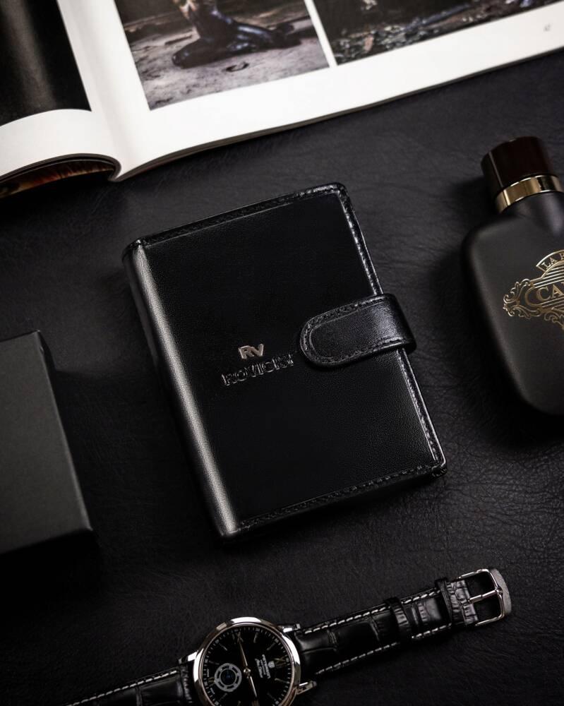 Large men's wallet made of natural leather - Rovicky