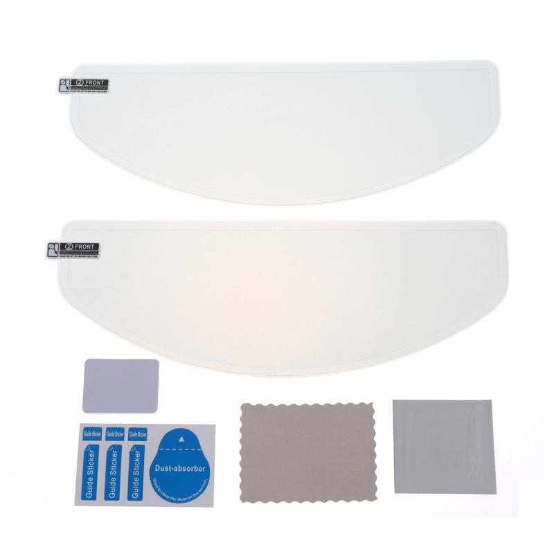 2Pcs Motorcycle Helmet Visor Anti Fog Film Waterproof High Definition Patch for Rainy Day Motorbike Riding