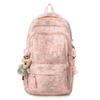 Schoolbag New 1011 High-value Schoolbag Women's High-value Ridge Protection Travel Backpack Simple Large-capacity Backpack