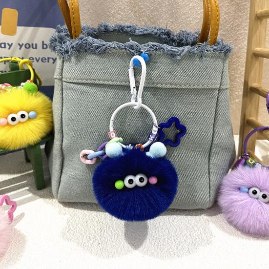 Keychain Cartoon Plush Doll Charm Decorative Key Chain Fine Craftsmanship Key Holder Backpack Key