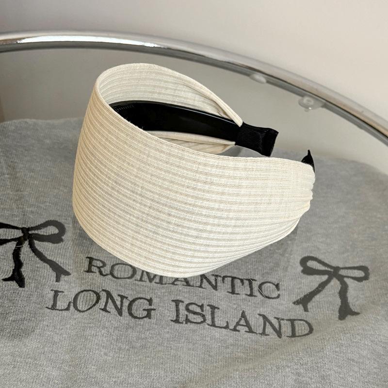 1pc Retro Handmade Knitted for Women's Simple High Cranial Top Pressure Hair Non-slip Headband Simple Atmosphere Show Face Small