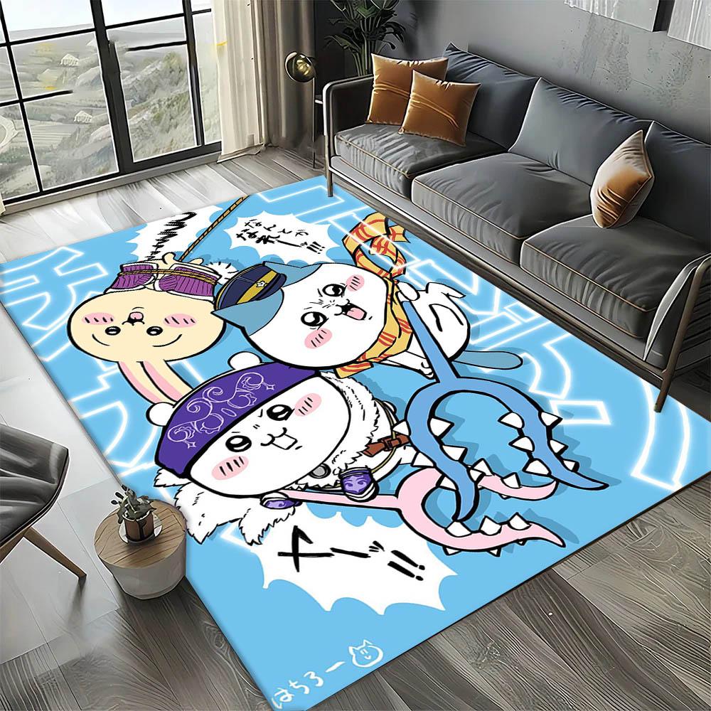 Cartoon Anime C-ChiikawaS Classic 3D Print Carpet Rug Art for Room Decor Home Bedroom Gifts Fans Area Rug Non-slip Floor Mat