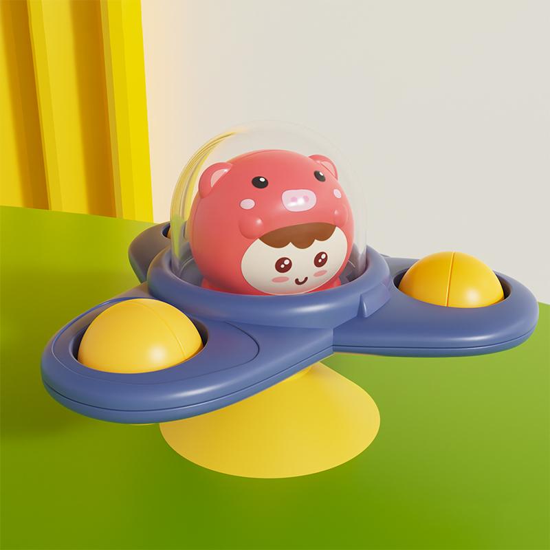 Baby Suction Cup Rotating Toy For Soothing Babies Capable Of Gnawing On Tops Cartoon Children'S Soothing Tool