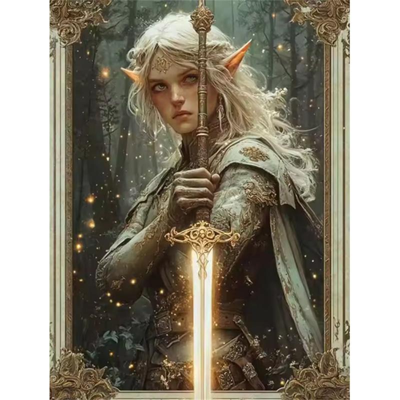 5D Diy Diamant Kunst Malerei Tier Stickerei Wald Elf Mädchen Wolf Bild Diamant Mosaik Neue 2025 Strass Hause Dekoration