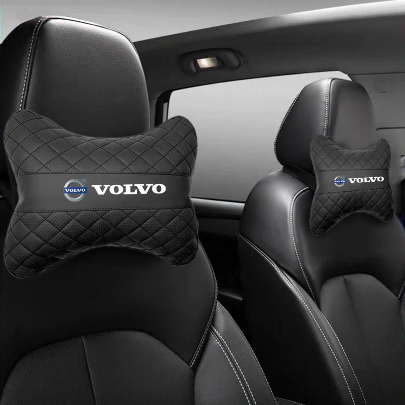 Car Headrest Cover Neck Pillow Auto Seat Belt Shoulder Protect For Volvo Rdesign XC60 XC40 V60 V40 EX30 XC90 S60 C30 V50 V70 S90