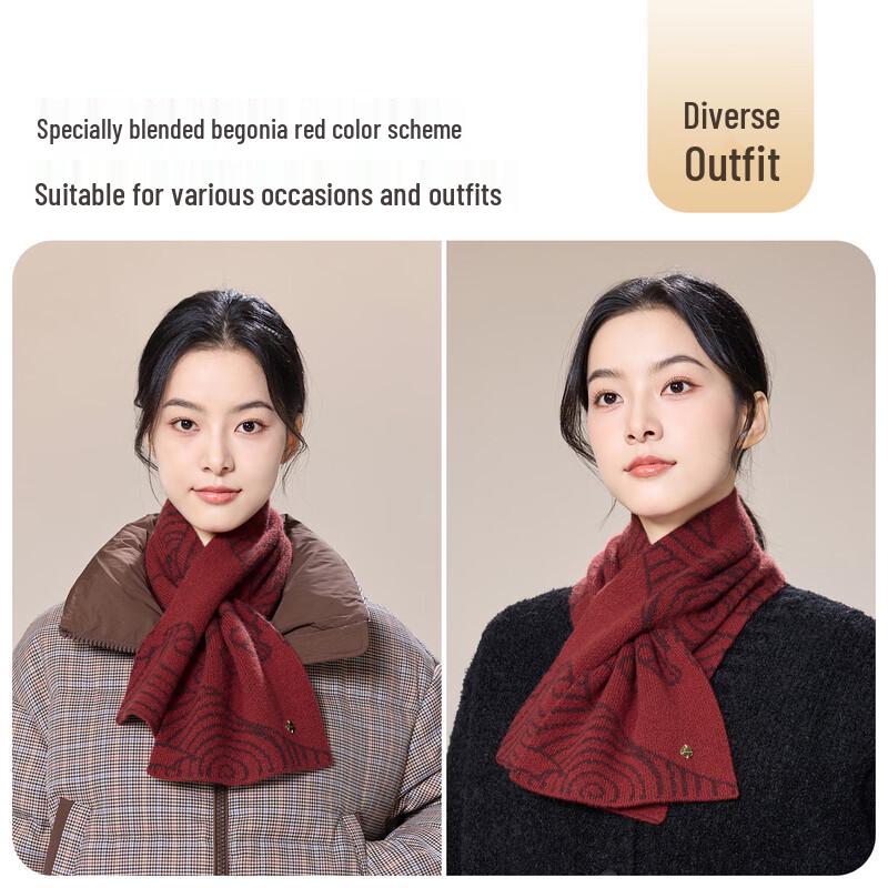 JIUMU Women's 100% Cashmere Winter Scarf