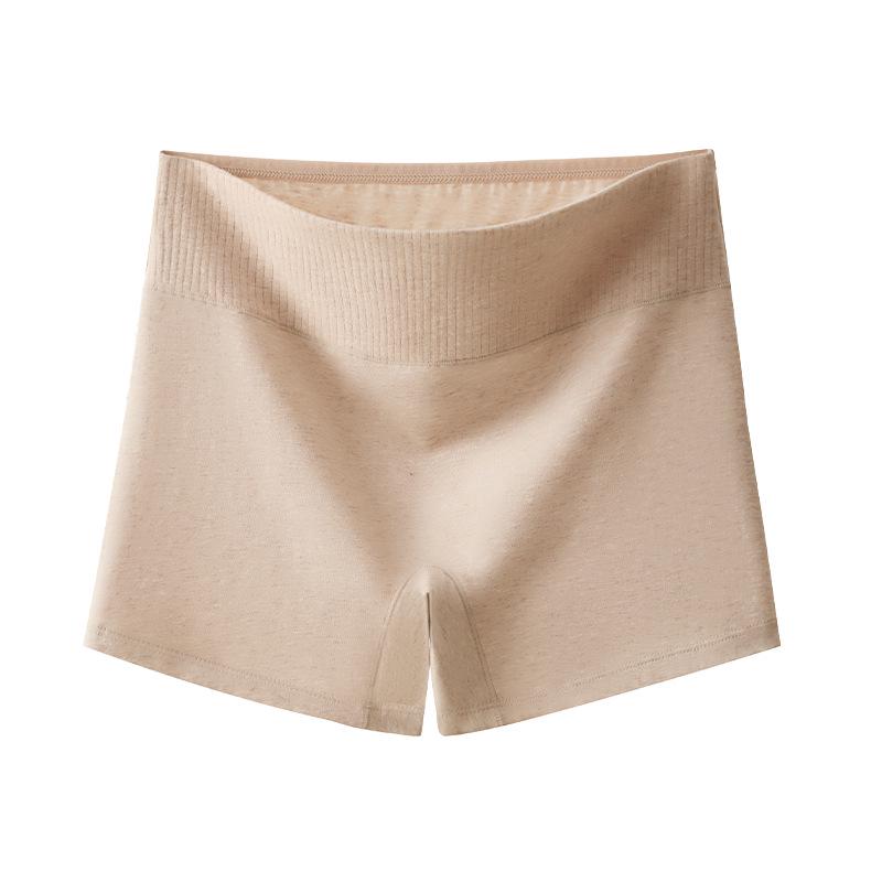 Plus Size Mid-Waist Pure Cotton Women's Safety Underwear: Hip-Hugging, Anti-Chafing Boxer Briefs