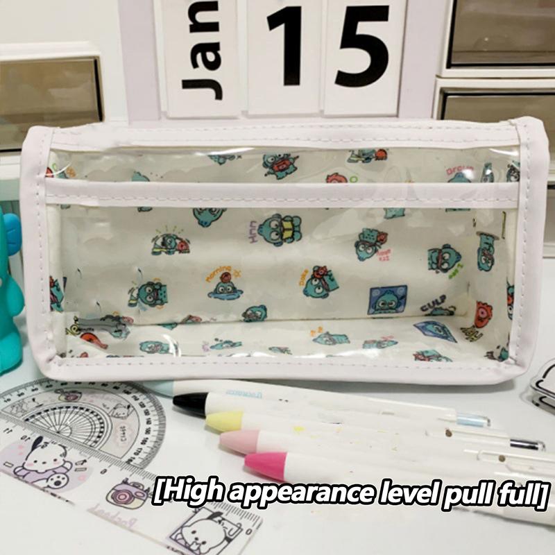 Clownfish Transparent Waterproof Pen Case High Appearance Cute Stationery Box Storage Box Bag Large Capacity Pencil Case