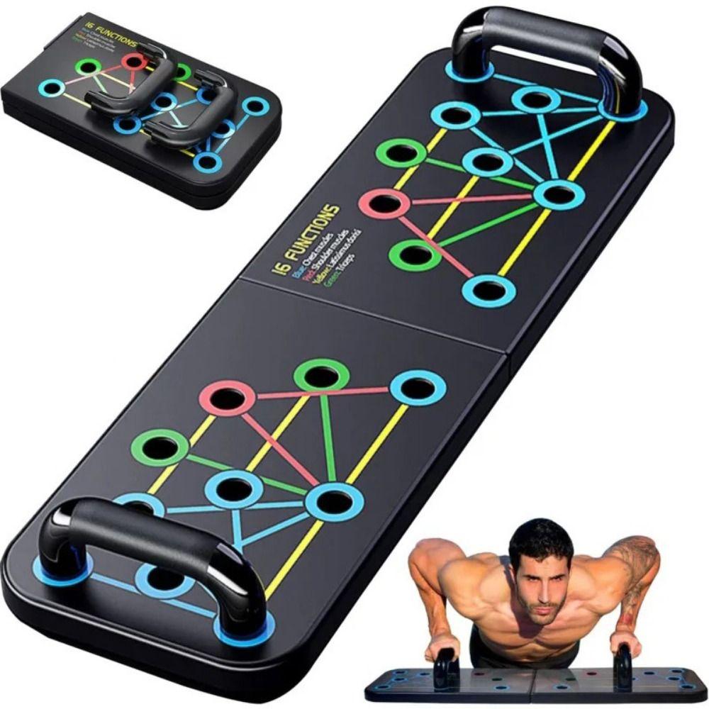 

Multi-Function 14 in 1 Push Up Board Adjustable Abdominal Exerciser Home Gym