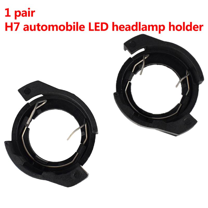 1Pair H7 Automobile Led Headlight Bulb Base Replacement Holder Adapter Retainer Cover For Alfa Romeo Vw Passat B6 Vw Magotan 09-10 Ford Kuga