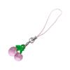 Cute Cherry Strawberry Peach Charm Pendant Chain Phone Strap Pocket Keychain Strap Decoration for Key Bag Purse