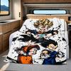 1PC DRAGON BALL  Print Flannel Blanket, High Quality All Seasons, Home Decor, Warmth and Comfort, Perfect for Christmas Gifts