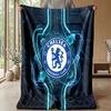 Chelsea FC Theme blanket Soft Flannel Blanket Plush Throw Blanket Cozy Sofa Bed Blanket for Home Decor
