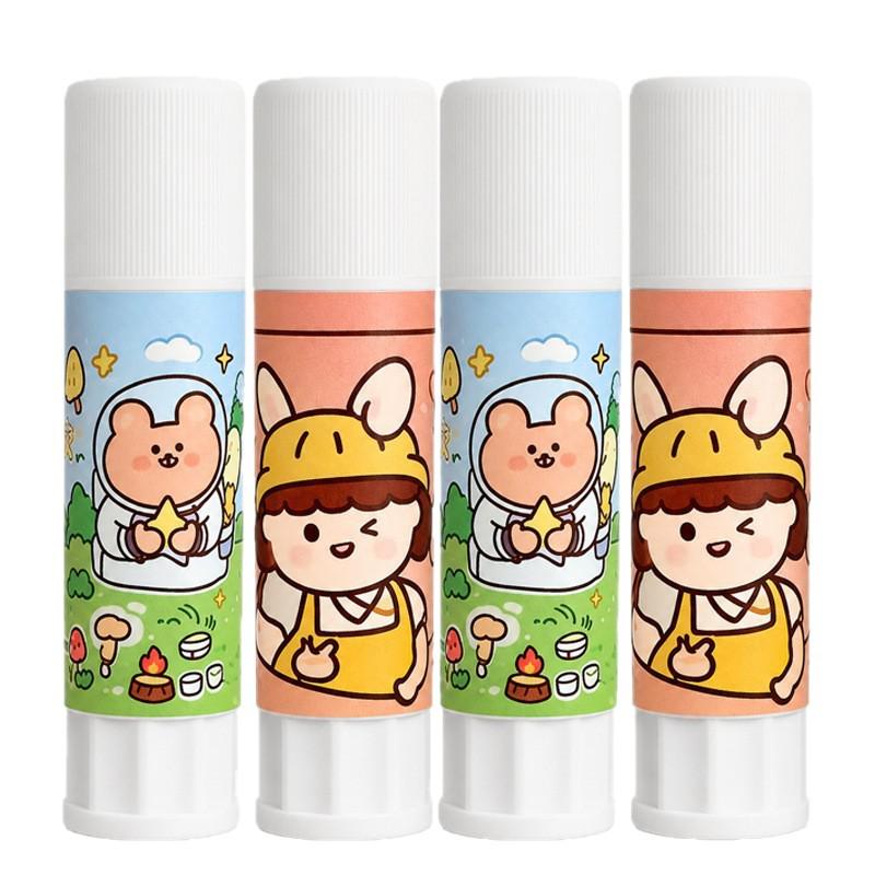 High Viscosity Creative Cartoon Glue Stick: Cute, Solid, Eco-Friendly for Office, Student, or Children's Handmade Craft Stationery