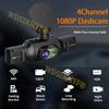 New 3/4 Lens 360 Degrees Dash Cam Auto WIFI Car DVR 1080P Video Recorder Rear View Camera 24H Parking Monitor Car Assecories