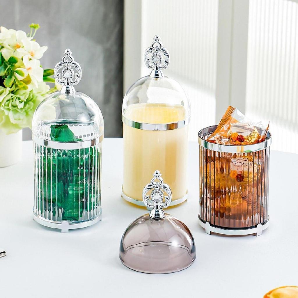 Fruit Fork Holder Household Modern Food Storage Canister Clear Storage Jars for Pantry Dining Room Kitchen Tabletop Bar
