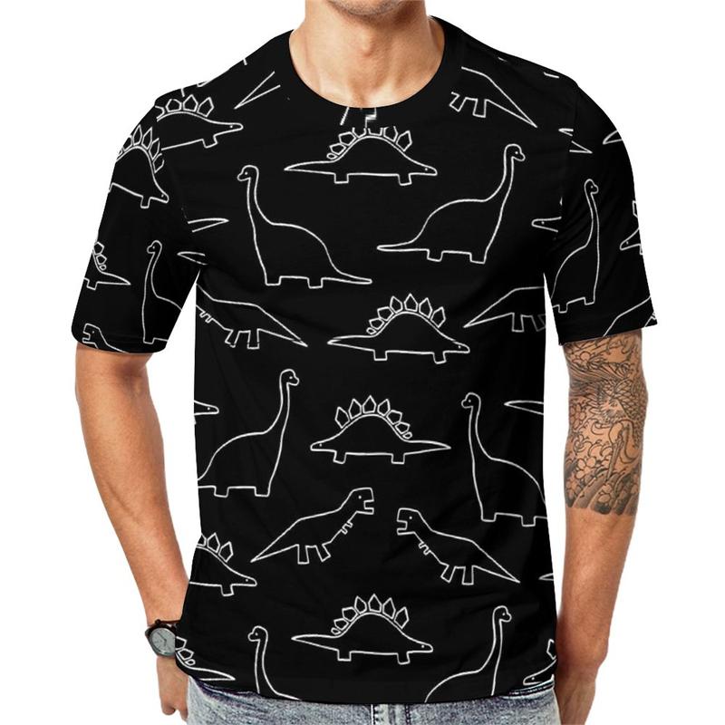 Dinosaur 3d Printed T-shirt Men's Women's Clothing Cute Dino Pattern Kids New In Tops & Tees Casual Fashion Cartoon T Shirt