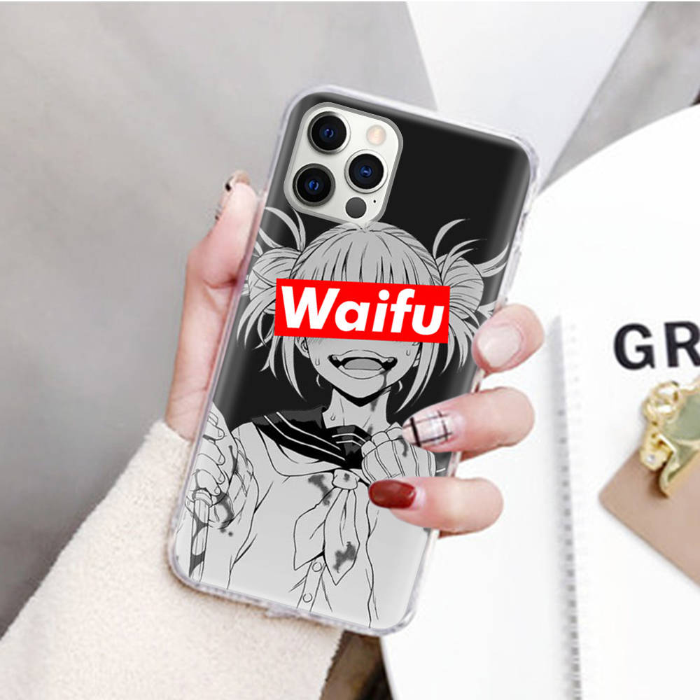 JW80 Waifu Senpai Anime Girl Case for Samsung A04 A14 A23 M33 M53 Realme 10 9 C35 C55 VIVO Y02 X80 Infinix Hot 30 Note 11 Tecno Spark 8P Pro