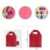 Shopping Bag for women men Solid Color Eco-friendly Folding Reusable Portable Shoulder Handbag Polyester for Travel Grocery