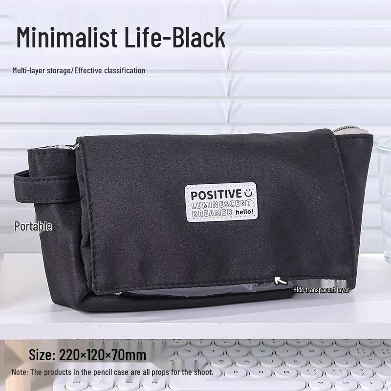 Lan Guo 2026 Multi-functional Large Capacity Flip Pencil Case for Study, Office, Exam - Boys  Special Stationery Bag