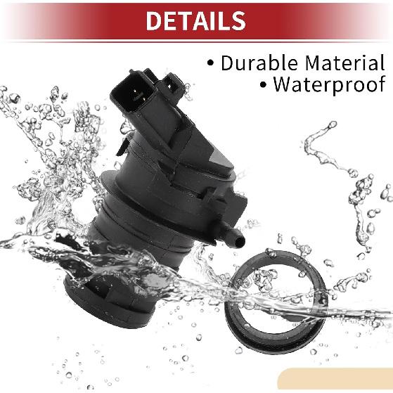 ACROPIX Scheibenwaschpumpe Auto Frontscheibenwaschflüssigkeitspumpe für Toyota Tundra 2007-2016 mit Dichtung - 1 Stück