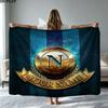 1PC SSC Napoli Custom Name Patterned Flannel Blanket Suitable For All Seasons for Home Decor Warmth and Comfort Gifts Holiday Present