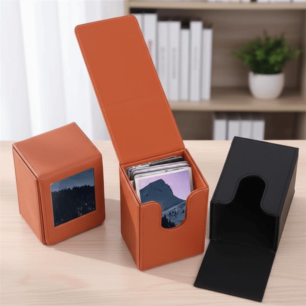 Magnetic 3-Inch Photo Storage Box Large Capacity Photo Holder Game Cards Storage Box  Family Photos
