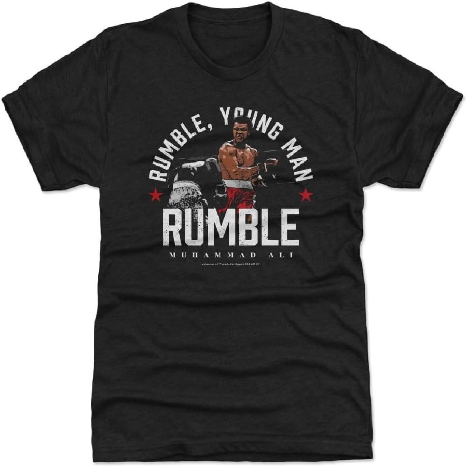 500 LEVEL Muhammad Ali Men s Premium T-Shirt - Muhammad Ali Rumble Young Man Arc S