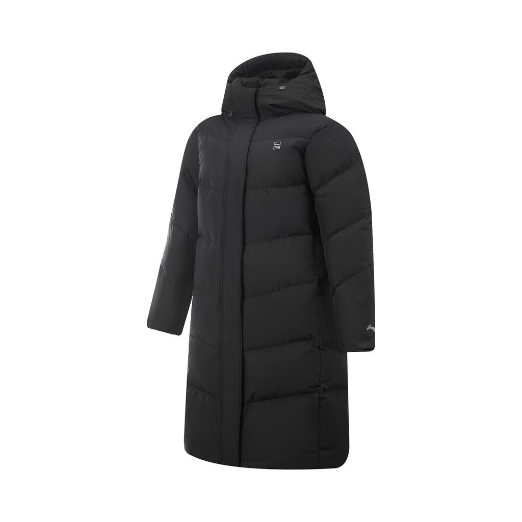 Li-Ning Windproof Water-Repellent Warm Anti-Static Hooded Down Jacket Women Outerwear AYMV408-2