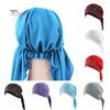 Cute Lady Rhinestone Muslim Turban Hat Chemo Cap Hair Loss Hijab Cap Cover