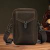 Men's Crossbody Bag, Commuter Genuine Leather, Men's Bag, Outdoor Mobile Phone Bag, Sports Waist Bag