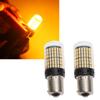 2 Pcs Car LED Brake Light Bulb Yellow 1156 Anti Strobe Super Bright Turn Signal Lamp Replacement Bulb