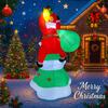 9.84FT Inflatable Toy Christmas Tree Decoration Set Santa Elf Penguin Xmas Yard Supplies LED Lit Xmas Home Ornament Festive Gift