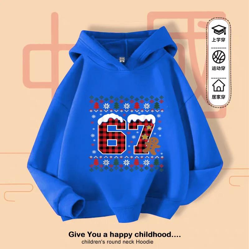 Six Seven Printed Kids Clothes Outfits Funny 6 7 Memes Pullover Hoodie Girls Boys Fashion Casual Pullovers