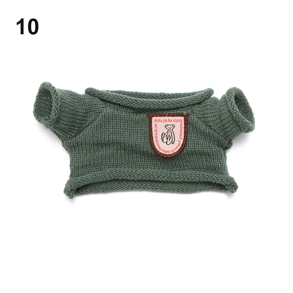 Plush Toy Clothes 30CM Doll Tops Knitted Sweater Hoodie Overalls For Bear Kawaii Mini Yellow Duck Clothes Accessories Kids Toys