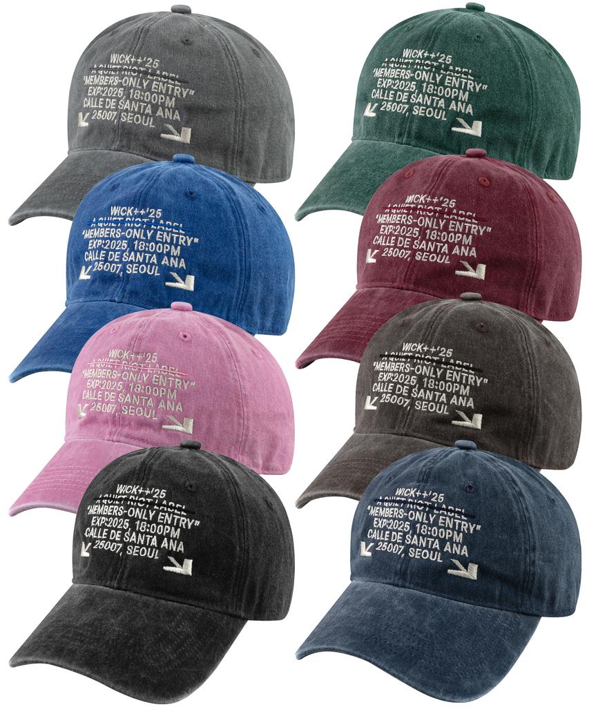 Wig 25007 Seoul Stone Washed Ball Cap
