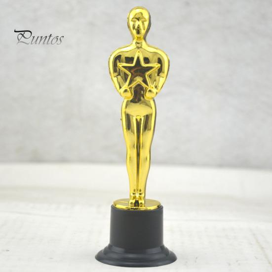 6 Adet Altın Ödül Kupası Heykelleri Etkinlikler Spor Oscar Benzeri Kupalar Kendin Yap İşaretlenebilir Taban Klasik Tasarım Tanıma Ödülleri