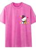 Women's Summer Retro Monster Print Cotton T-Shirt - Short Sleeve, Loose Fit, Trendy Distressed Streetwear