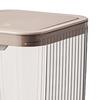 Kunststoff Schreibtisch Mülleimer Transparent Mini Mülleimer mit Deckel Abnehmbare Arbeitsplatten Mülleimer Winziger Papierkorb für Zuhause
