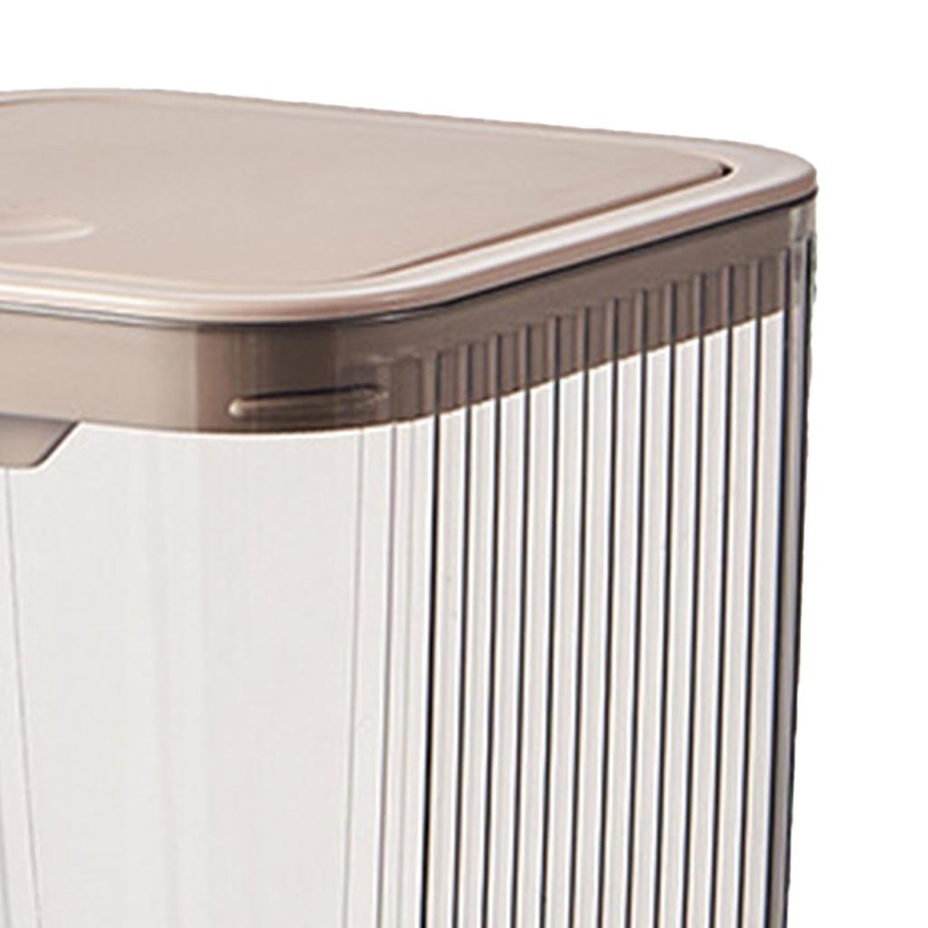 Kunststoff Schreibtisch Mülleimer Transparent Mini Mülleimer mit Deckel Abnehmbare Arbeitsplatten Mülleimer Winziger Papierkorb für Zuhause