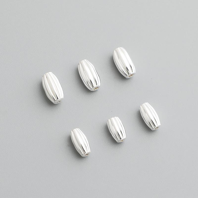 Ασήμι Στερλίνα 925 Ελιές και Χάντρες Ρυζιού για DIY Βραχιόλια και Κολιέ