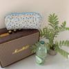 Kawaii Floral Travel Cosmetic Lipstick Coin Purse Storage Bag Cute Makeup Handbags Women Wallet Pencil Case Organizer Pouch Bags
