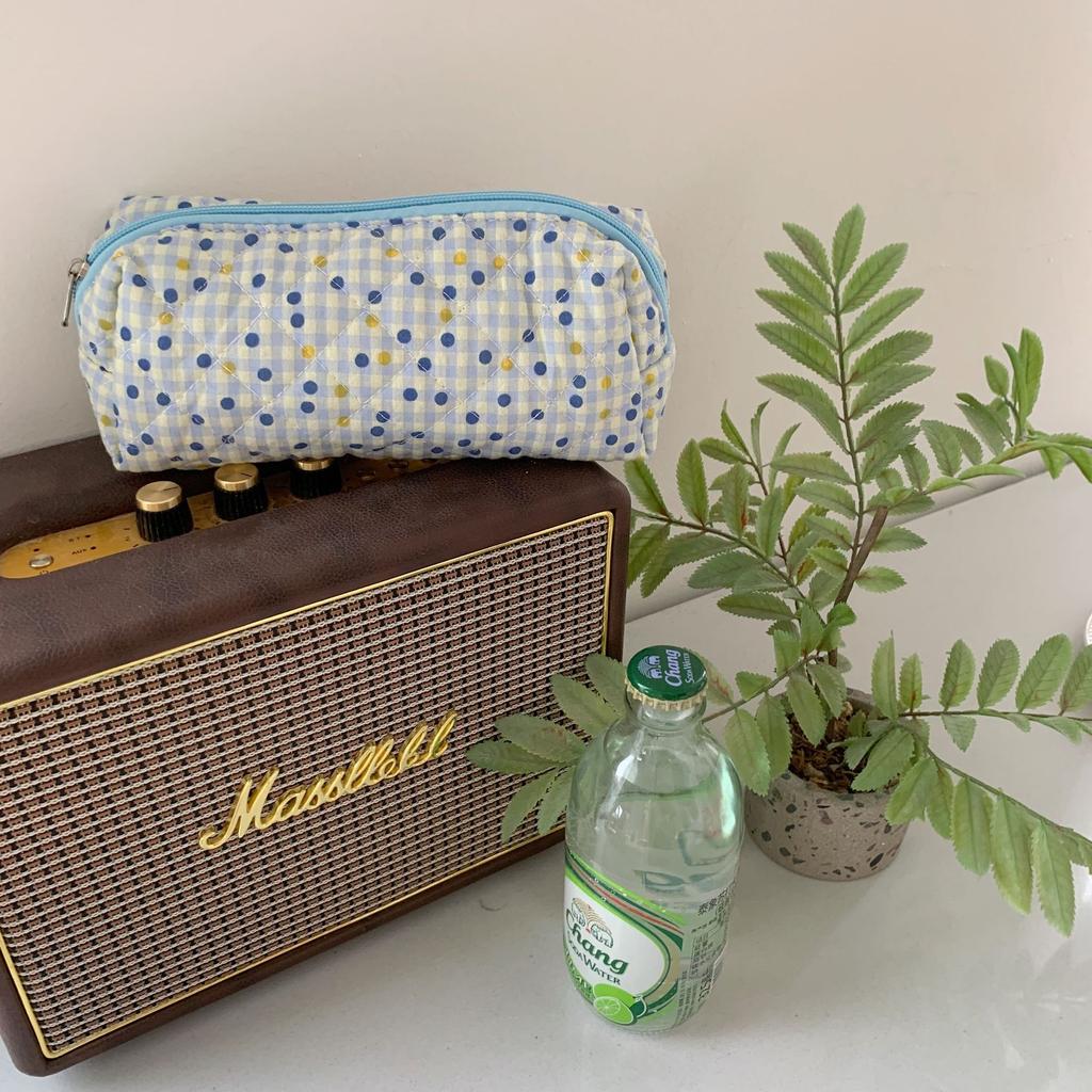 Kawaii Floral Travel Cosmetic Lipstick Coin Purse Storage Bag Cute Makeup Handbags Women Wallet Pencil Case Organizer Pouch Bags