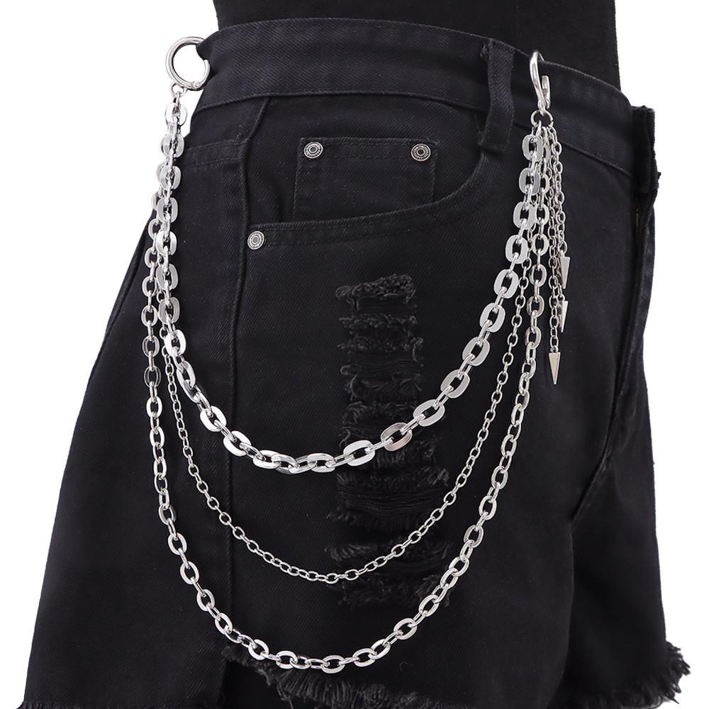 Hip Hop Metal Chain Belt With Lobster Lock For Men And Women Stylish Waist Jewelry