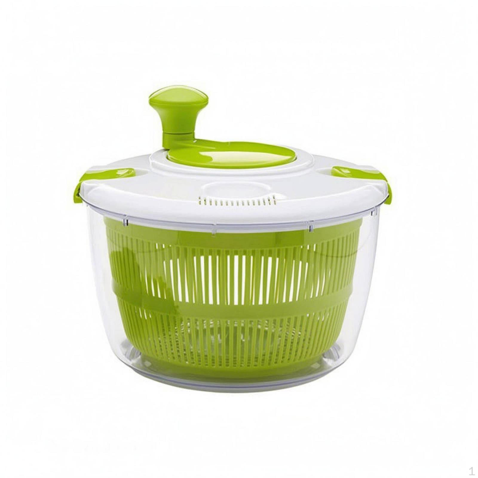 Manual Salad Drainer Perforated Basket Vegetable NonSlip Base Strainer Bowl