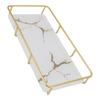 Bathroom Vanity Tray Modern Stylish Anti Slip Kitchen Sink Countertop Storage Organizer S White