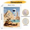 Disney Robot Pyramid Desert Oil Paint Digital Painting Art Kit FillIn Painting Home Decor