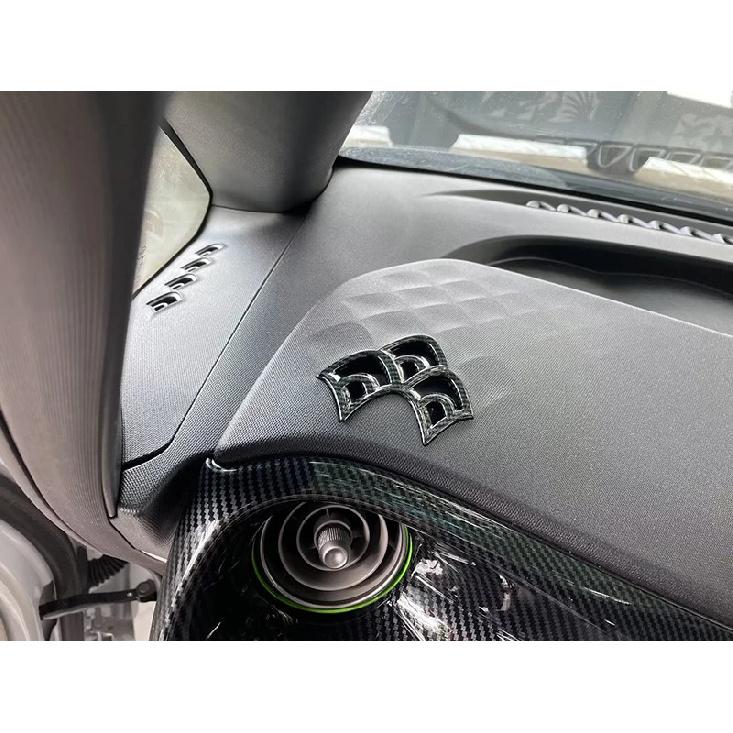 For BYD Dolphin Atto 2 EA1   Carbon Fiber Style  Air Vent Outlet Cover Dashboard Trim Bezel Frame Molding Garnish