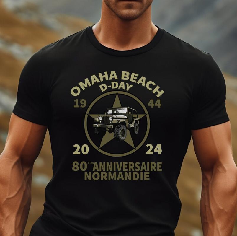 

D-Day 80Th Anniversary Shirt Omaha Beach Normandy Landings Unisex T-Shirt XXXXL