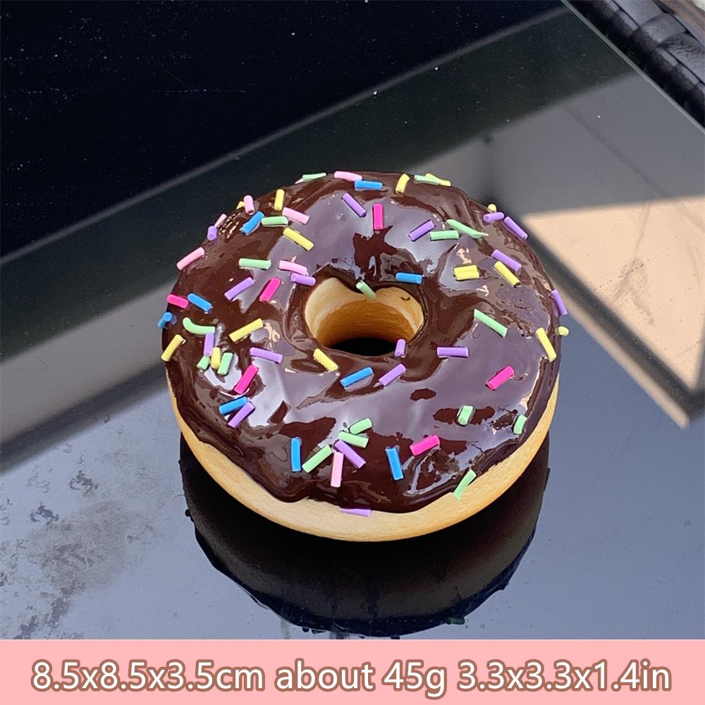 PU Doughnuts Cakes Faux Donut Food Model Bread Party Chocolate Frosting Stress Relief Simulation Wholesale Sugar Sweet Candy Toy